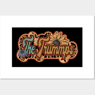 Personalized Flowers The Trummps Proud Name Vintage Beautiful Posters and Art